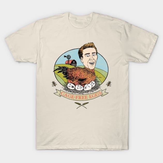 Cage-Free Eggs T-Shirt by Hillary White Rabbit